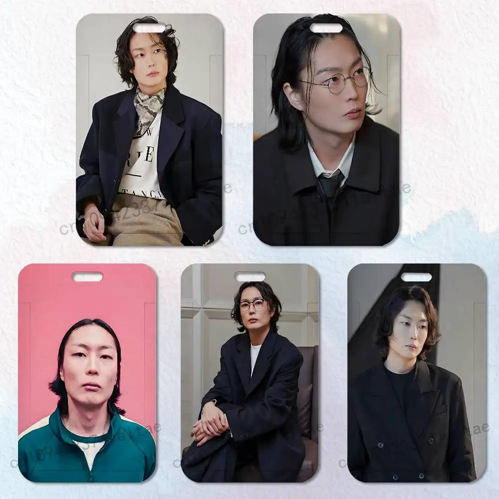 

R-Roh J-Jae Won Badge Holder Pass Bus Work Card Cover Chest Pocket Students Gift ID Card Holder