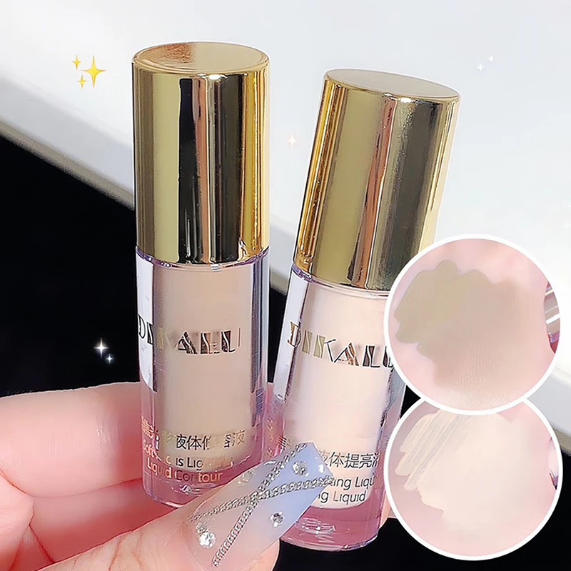 

DIKALU Liquid Eyeshadow Contour Stick Matte High-gloss Nose Shadow Brightening Foundation Fluid Highlighter Pen Cosmetics