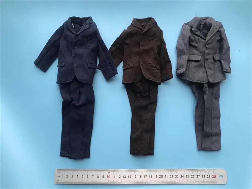 

Hot Sales 1/6 DML Toys Model Man Male Office Dress Suit Coat Pant Accessories Not Real For 12" Usual Doll Figure Collect DIY