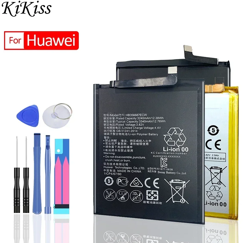 Battery For Huawei honor 5C 6 6A 6C 6X 7 7C 7A 7S 7X 8 8A 8S 8C 8X 9 9i 10 Lite Pro Play Plus/nova 2 2i 3 3i 3E 4 4e 5i Lite