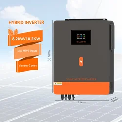 PowMr 8.2KW 10.2KW 48V DC 220/230V AC Pure Sine Wave Solar Inverter Double MPPT On/Off Grid Solar hybrid Inverter