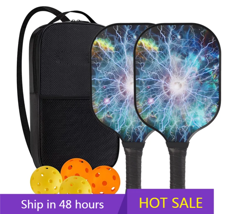 

YTYIN High Quality Portable Pickleball Racket Set Durable Honeycomb Core Fiberglass Board Universal Type