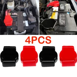 4PCS Universal Car Battery negativo positivo Terminal Covers Cap protezione isolante per barche per veicoli auto RV Boat