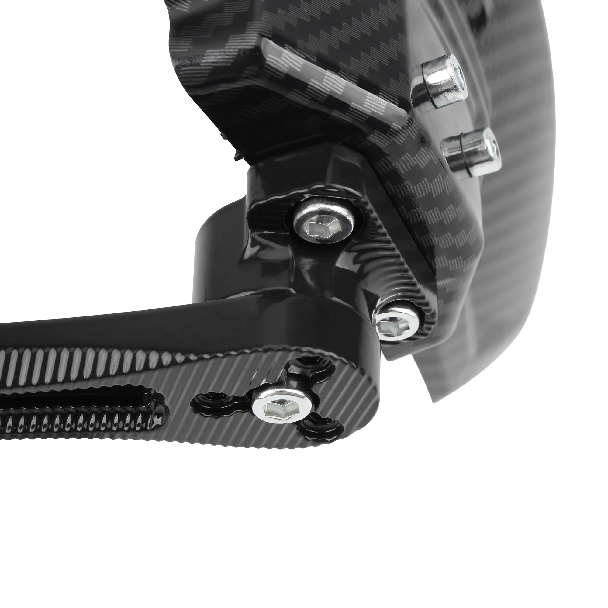 دراجة نارية قابل للتعديل تقليد ألياف الكربون العجلات الخلفية درابزين الطين ل مقهى المتسابق E-الدراجة سكوتر الدراجة أجزاء عالمية #4