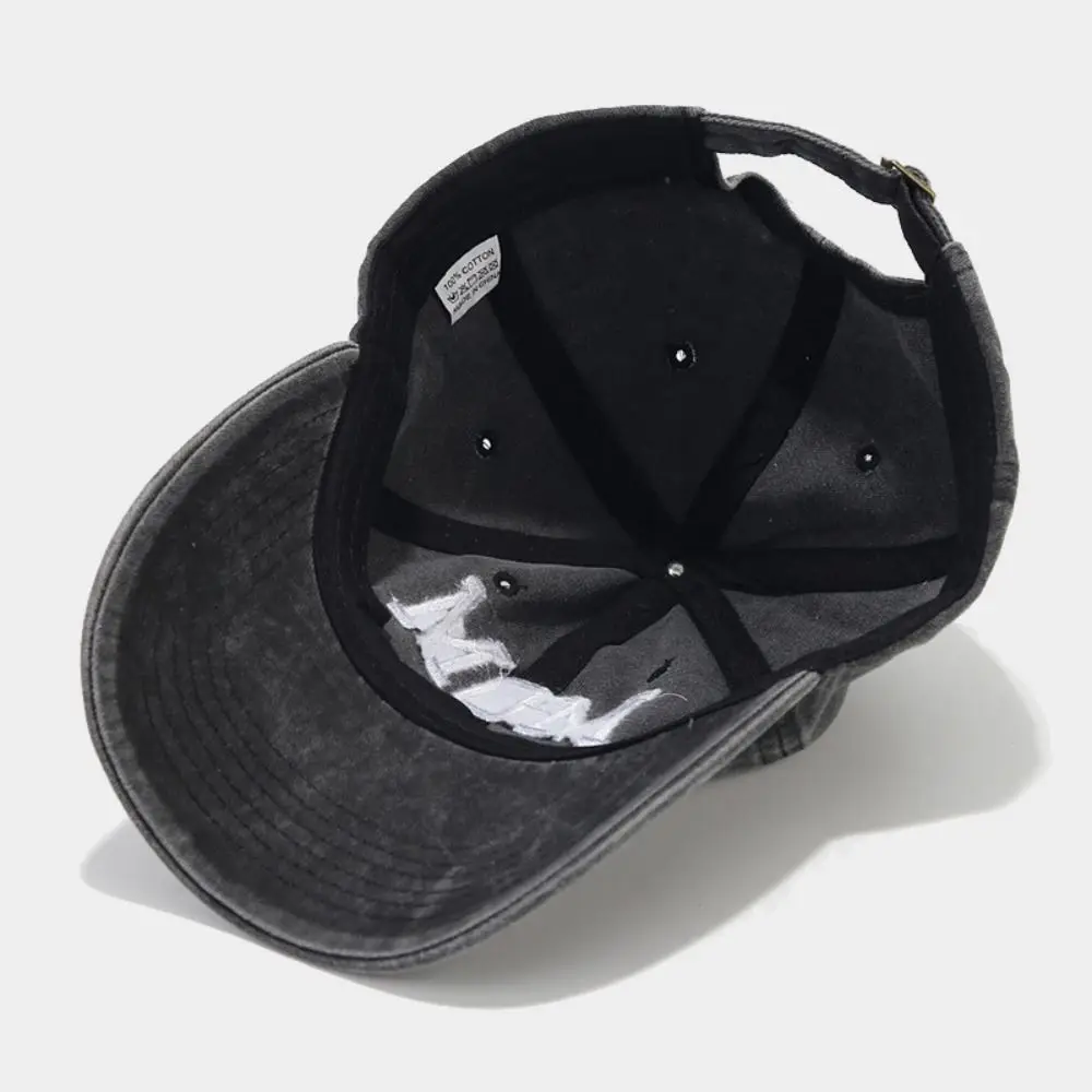 Apparel Accessories Creative Dad and Mom Baseball Cap Denim Cotton Sunscreen Hat Hip Hop Solid Color Sun Hat Summer 6