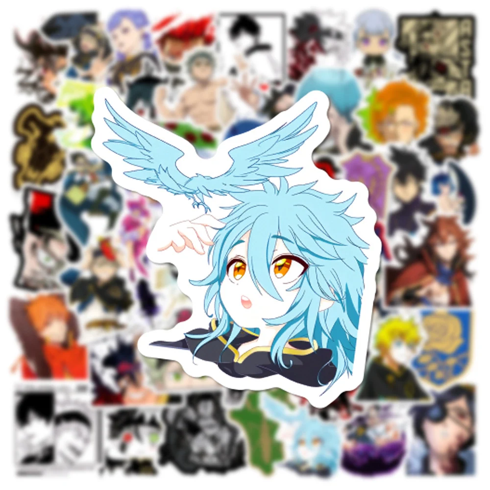 10/30/50pcs Black Clover Anime Asta Stickers Cool Cartoon Kid DIY Decals Toy Scrapbook Luggage Phone Waterproof Graffiti Sticker