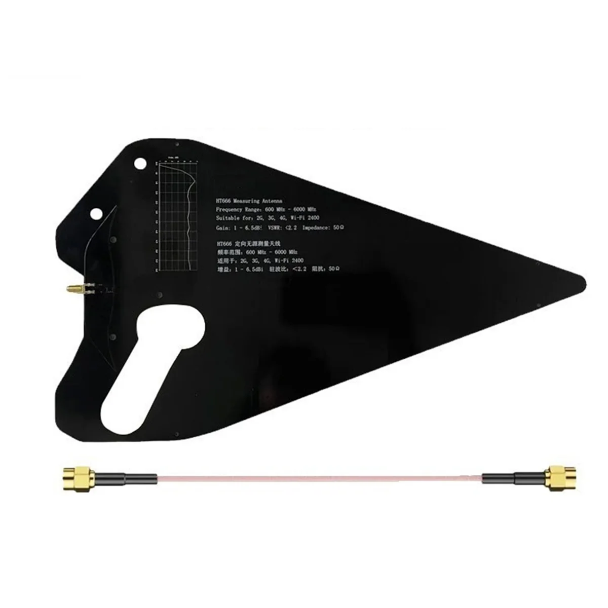 Log Periodic Antenna 600-6000MHz Radio Spectrum EMC Test Directional Receive Signal Antenna