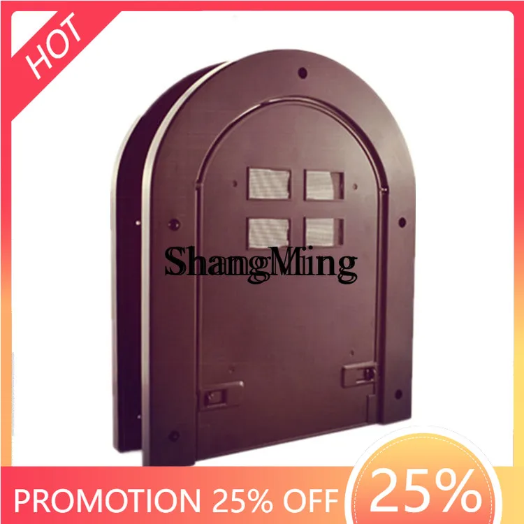 

ZYY advanced exquisite new cat door arched pet door opening entry and exit security entry and exit bar black plastic