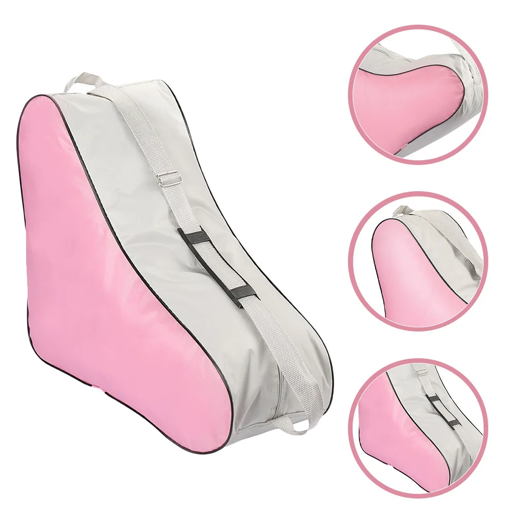 

Ice Skate Bag Roller Skate Inline Skating Storage Pouch Adjustable Shoulder Strap Durable Sports Equipment Tote For Teens