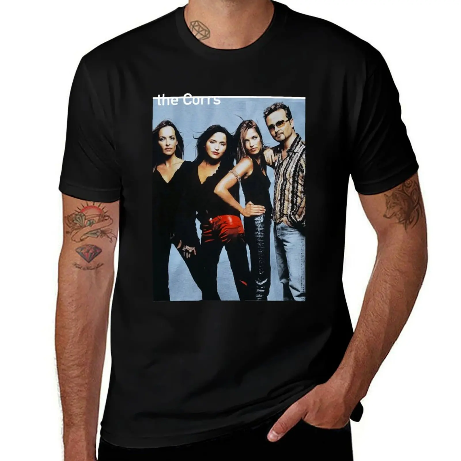 

Vintage 90s The Corrs Band Tour T-Shirt man t shirt graphic t shirts for man cotton soft T-Shirt