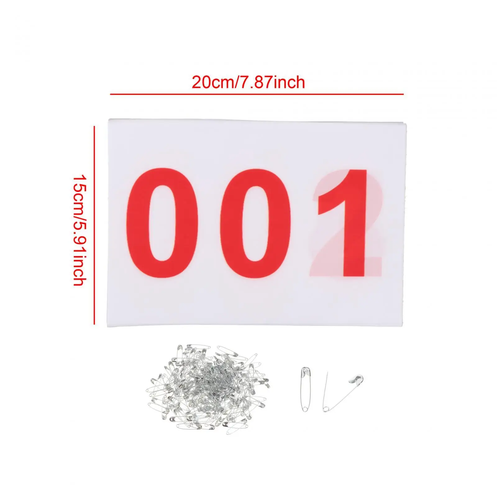 

Спортивные номерки-бейджи из полиэстера с булавками для велоспорта, триатлона и спортивных соревнований