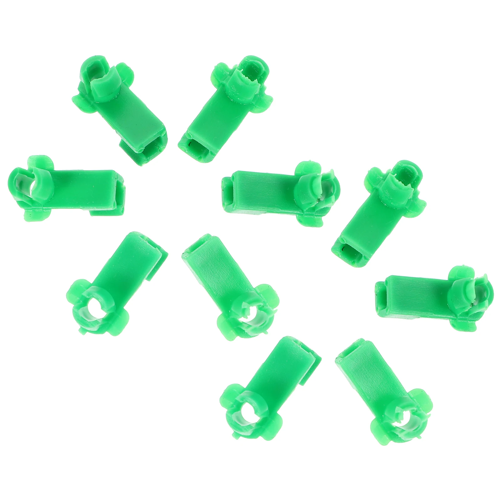 

10pcs Door Lock Retainer Clips Durable Plastic Easy Installation Green Color Car Door Handle Rod Clip Auto Fastener
