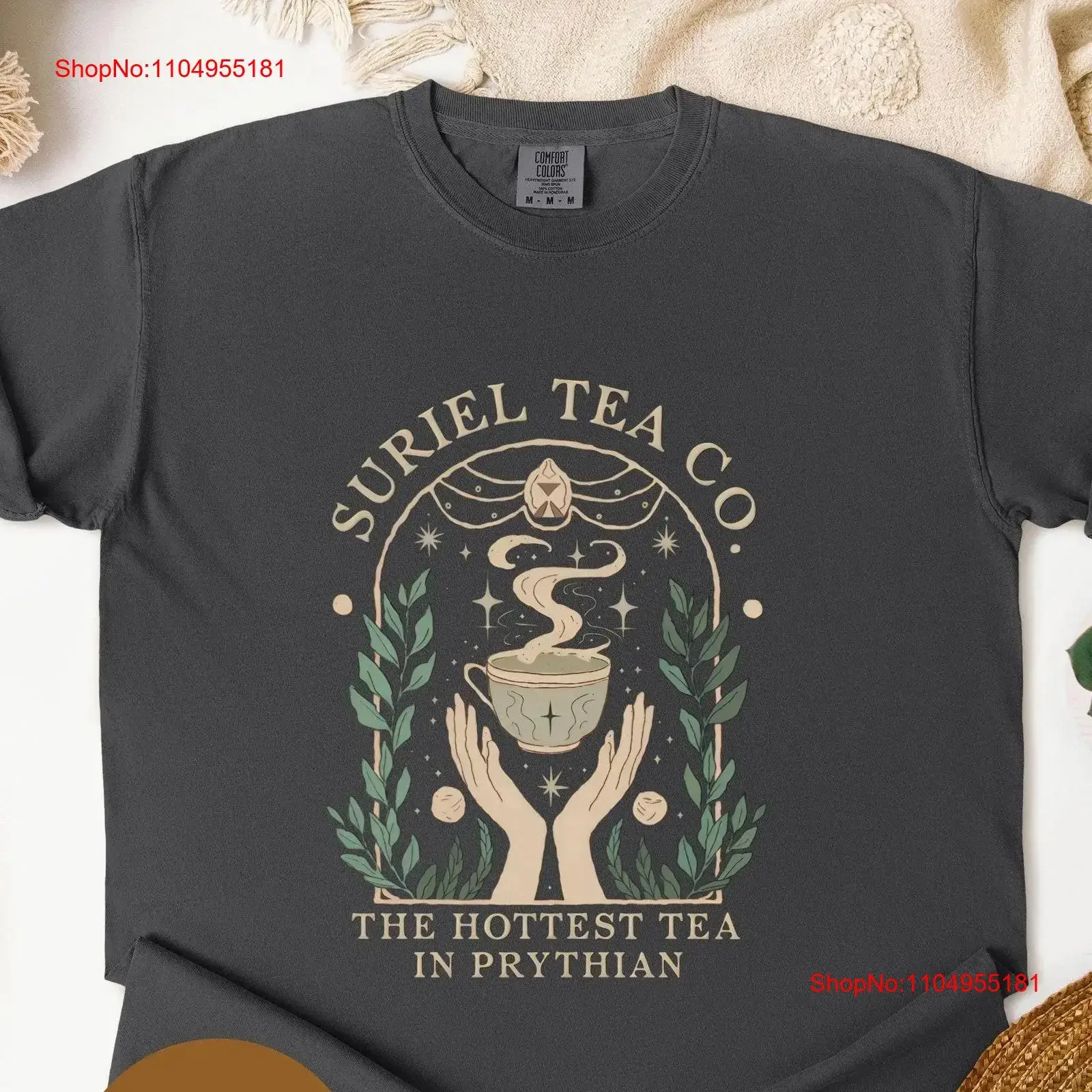 

Футболка Suriel Tea Co, самый популярный в Prythian ACOTAR SJM Merch Book Lover, винтажный романтический книжный свитер, винтажный стираный унисекс