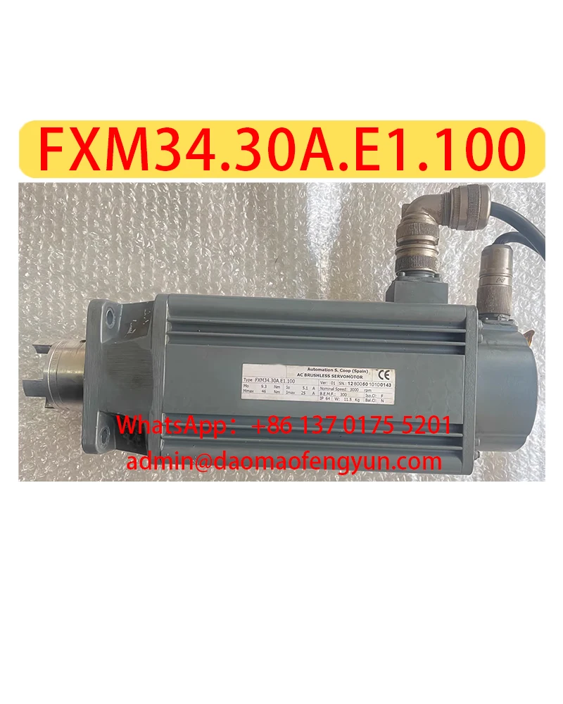 

FXM34.30A.E1.100 Used Servo Motors，Arrange for Shipment After Passing the Test，Fast shipping