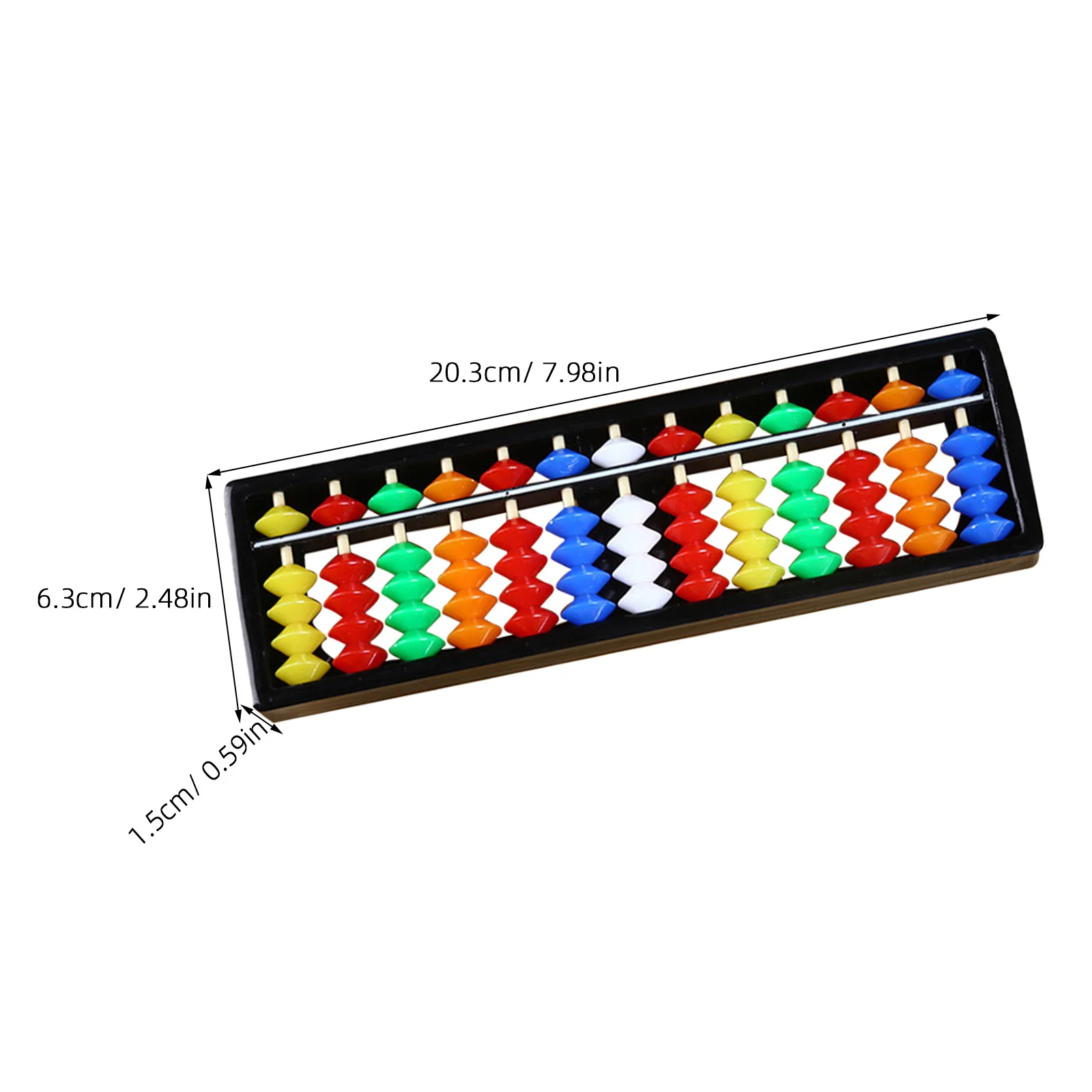 2 Stuks Kleurrijke Plastic Abacus Kids Math Learning Tool voor Thuis Klas Hersenontwikkeling Kids Abacus Vroeg Educatief Speelgoed