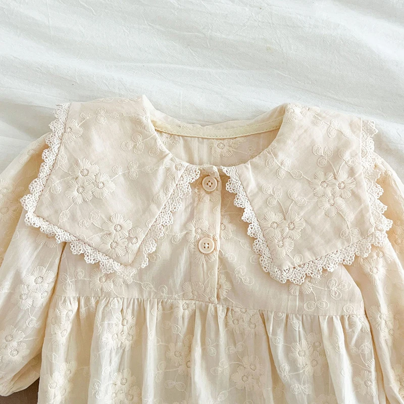 Spring Girls Sweet Princess On - Newborn Baby Girl Romper Floral 评论和价格