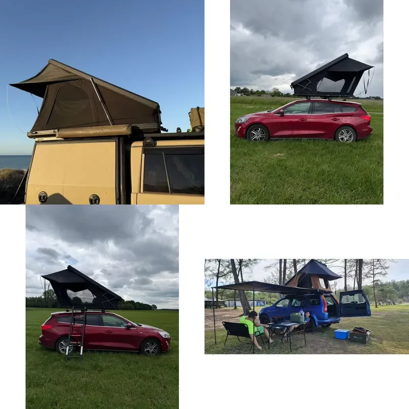 Ce Certificated Light Weight Rooftop Tent Aluminum Camping Car Roof Tent 2026 Hard Shell Roof Tent for Car