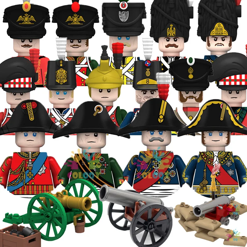 

Kids Toys Napoleonic Wars Building Blocks 4 Side Printed General Soldiers Mini Action Figures Toys For Kids Birthdays Gifts