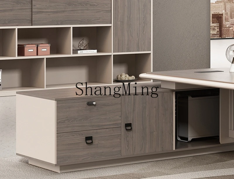 

FG light luxury boss desk simple modern class desk office table and chair combination