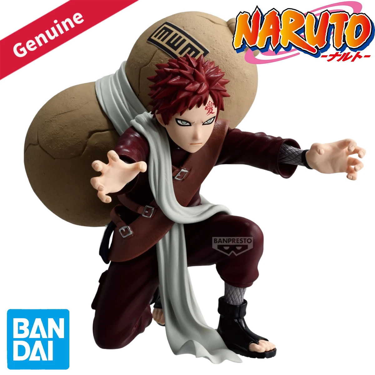 

Original Genuine Bandai Prepainted BANPRESTO Vibration Stars Naruto Gaara Ⅱ H=11cm Anime Character Model Figure Boy Toy Gift