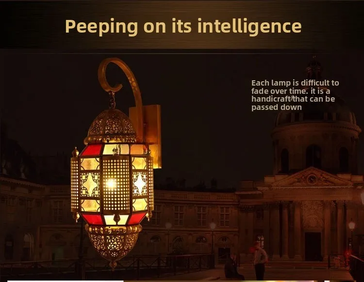 

European wall lamp, garden balcony outdoor waterproof wall aisle hall Xuan Villa hotel hanging