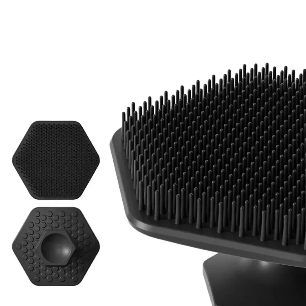 Alwafore Facial Cleaning Brush Scrubber Silicone Miniature Face Deep Clean Shave Massage Face Scrub Brush Face Cleaner For Men image 4