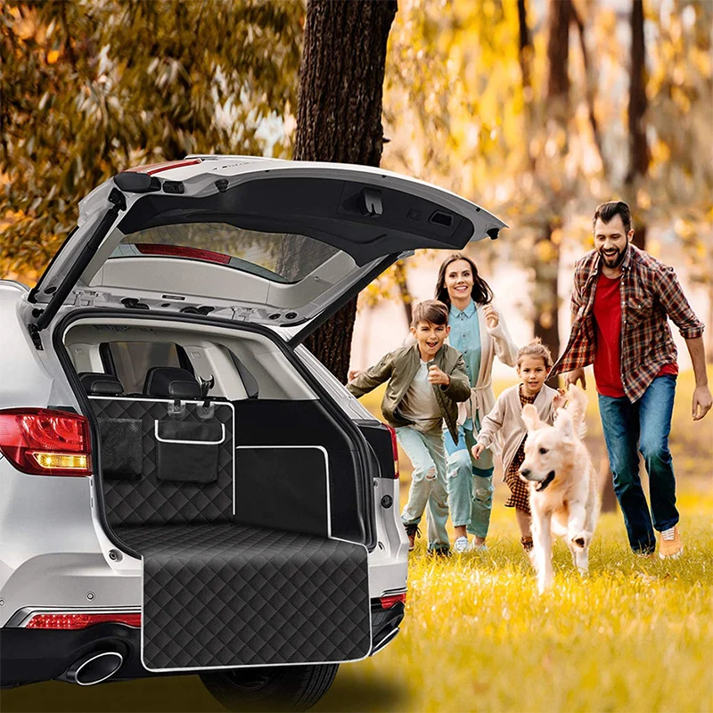 SEAMETAL Car Trunk Covers For Pet Rear Trunk Cushion Oxford Cloth Auto Trunk Cargo Liner Storage Bag Anti Scratch Mat Accessorie