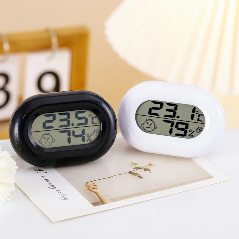 Indoor Household LCD Digital Temperature Humidity Meter Electronic Thermometer Hygrometer ℃/℉ Unit Conversion