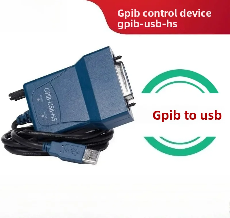 GPIB-USB-HS USB-to-GPIB Controller – IEEE 488.2 Interface Adapter (778927-01) with NI-488.2 Driver & USB 2.0