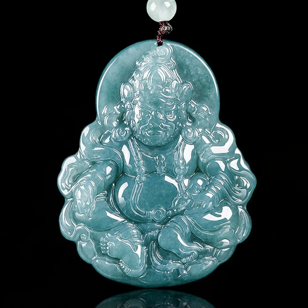 

Real Natural Grade A Jade Jadeite Men Women Lucky Rich Wealth Buddha Pendant