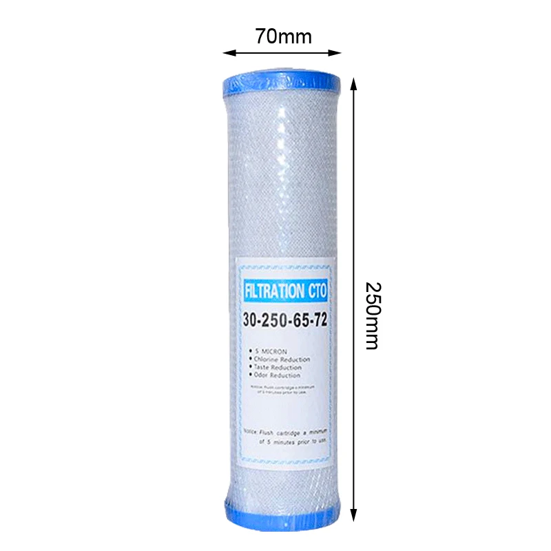 Universal Water Filter Activated Carbon Cartridge Filter 10 Inch Cto Block Carbon Filter Water Purifier