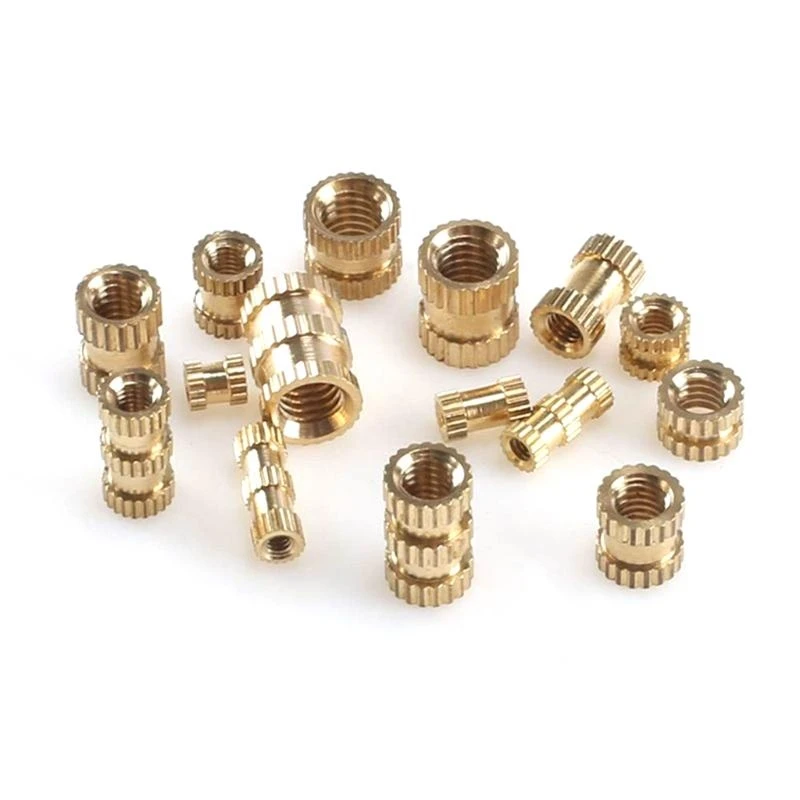 U2JC Female Thread Knurled Threaded Embedment Hot Melt Insert Brass Assortment