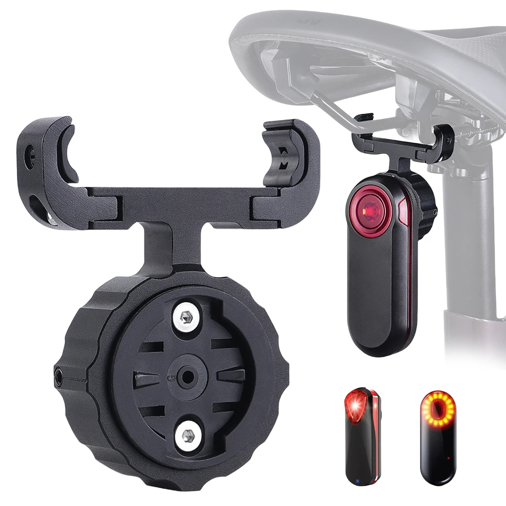 

Bicycle Tail Light Saddle Support for AirTag Locator Mount Shockproof Bike Taillight Bracket Saddle Mount for Garmin Varia Radar