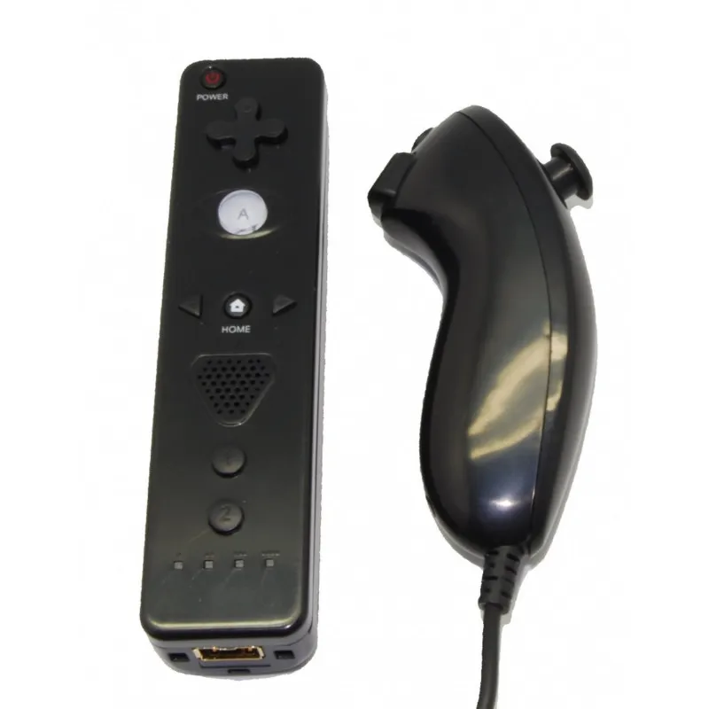 Pack Wiimote + Nunchuck   *COMPATIBLE*  [Wiimote + Nunchuck] Black