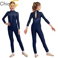 Leotardo de Ballet para niñas, traje de baile de Jazz, gimnasia rítmica, ropa de escenario, disfraz de actuación, Unitard de patinaje artístico para niñas