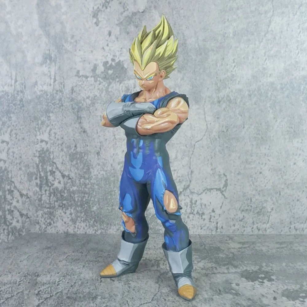 Figuras de Dragon Ball Z Majin Vegeta Anime DBZ Super Saiyan figuras de acción de juguete 30cm colección modelo regalo para niños adornos