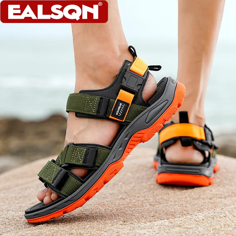 Summer Men Sandals Fashion Leisure Beach Holiday Sandals for Mens Lightweight Shoes New Outdoor Comfortable Casual Sandals image 3