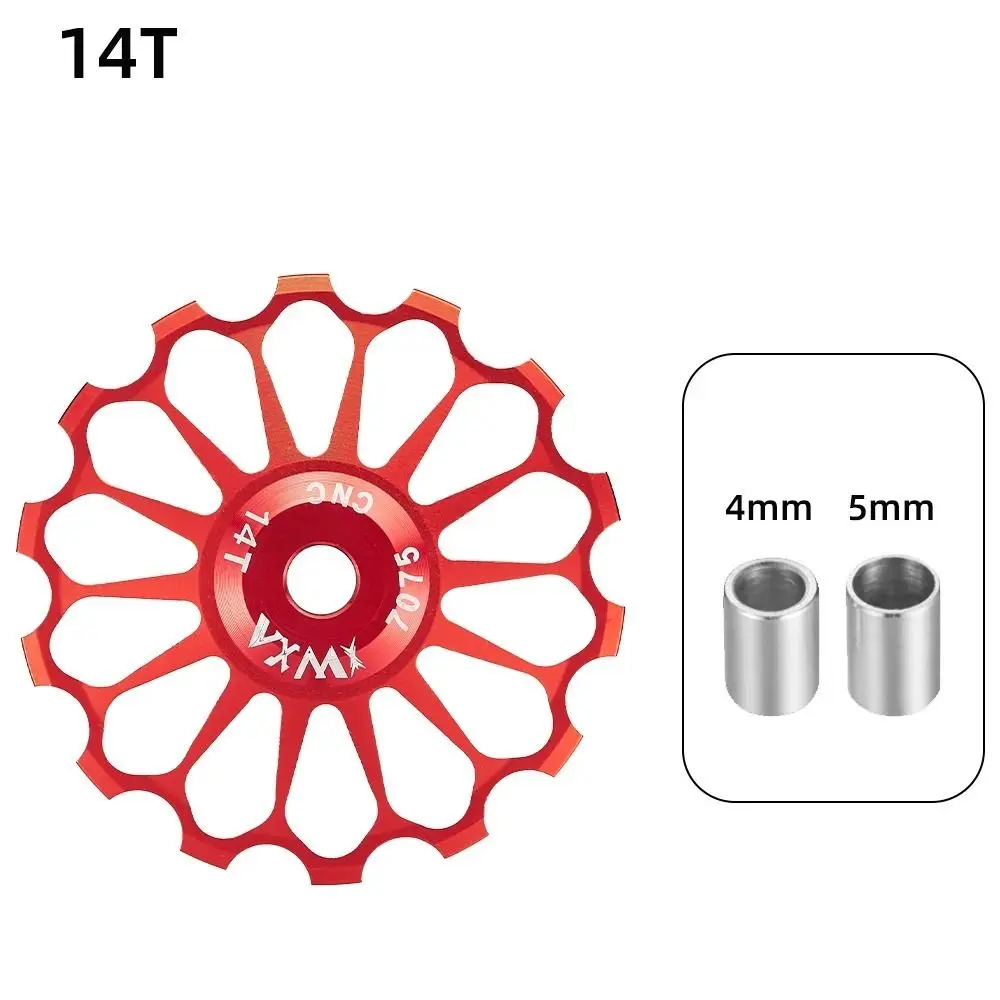 10T-17T Bicycle Guide Wheel Ceramic Bearing Axis Adapter Bicycle Rear Derailleur Bearing Bike Guide Roller Jockey Wheel