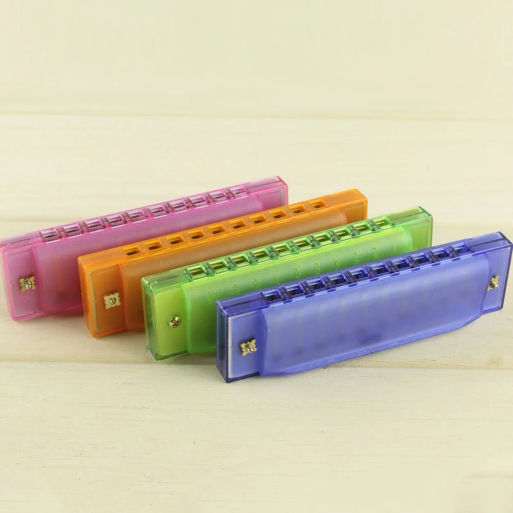 

10 Hole Harmonica Beginners Kids Toy Plastic Instrument Excellent Tone Quality Promote Musical Abilities Christmas Gift Small