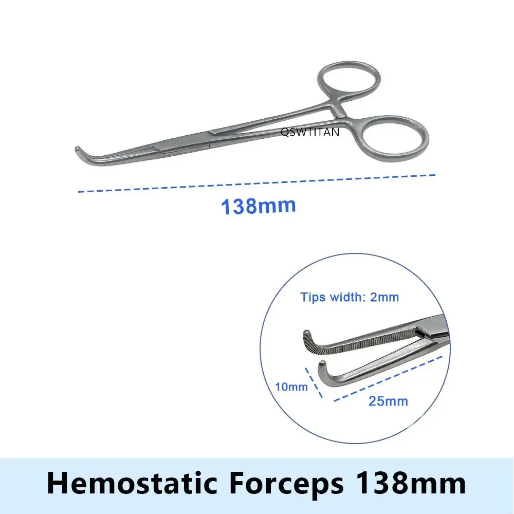 Kleszcze hemostatyczne ze stali nierdzewnej Zacisk na nerki 18/20/13,8/24,5 cm Kleszcze tętnicze Zaciski blokujące Narzędzie kosmetyczne 1 szt.