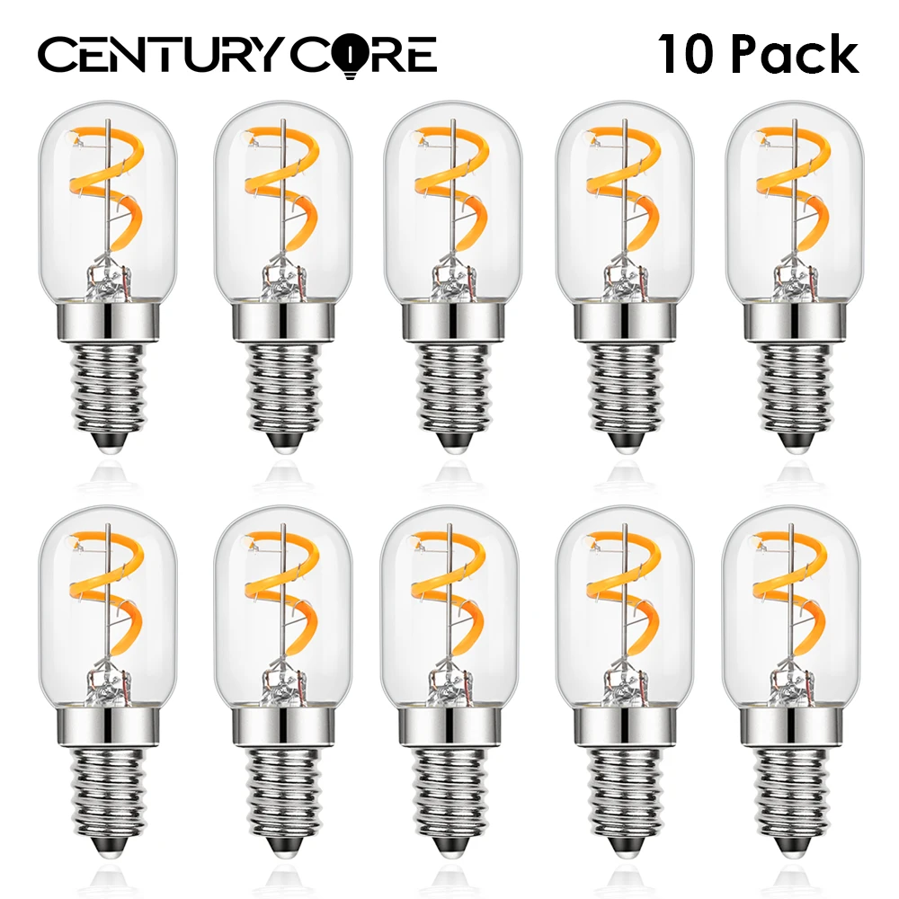 

Vintage T22 E14 Led Bulb 220V E12 110V Dimmable 1.5W Spiral Filament Mini Tube Salt Lamps Night Light Decorative Edison Bulbs