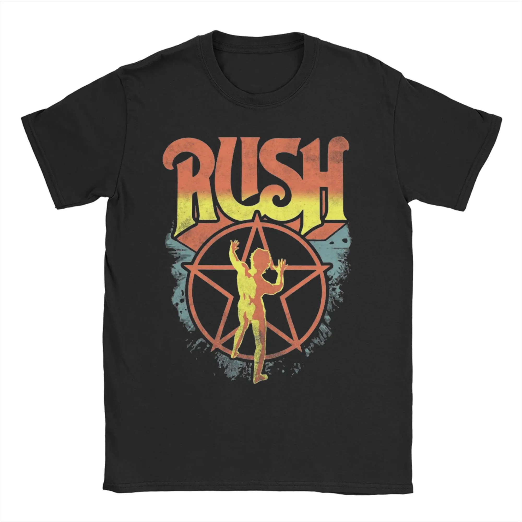 Rock Music  Rush Band T-Shirt for Men Women  Novelty Cotton Tees Crew Neck Short Sleeve T Shirt Gift Idea Tops