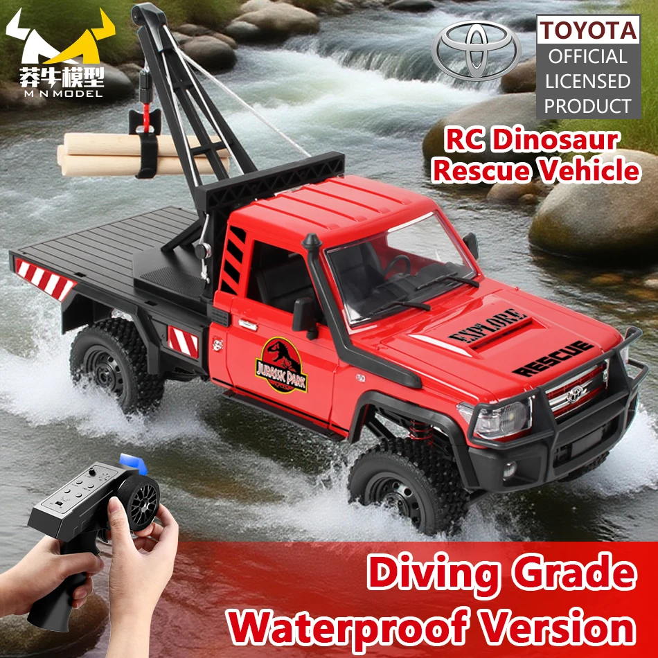 MN نموذج 1/12 4x4 RC الغوص الخوض ديناصور جولة سيارة جميع التضاريس الإنقاذ مركبة الهندسة تسلق شاحنة لعبة الزاحف للكبار