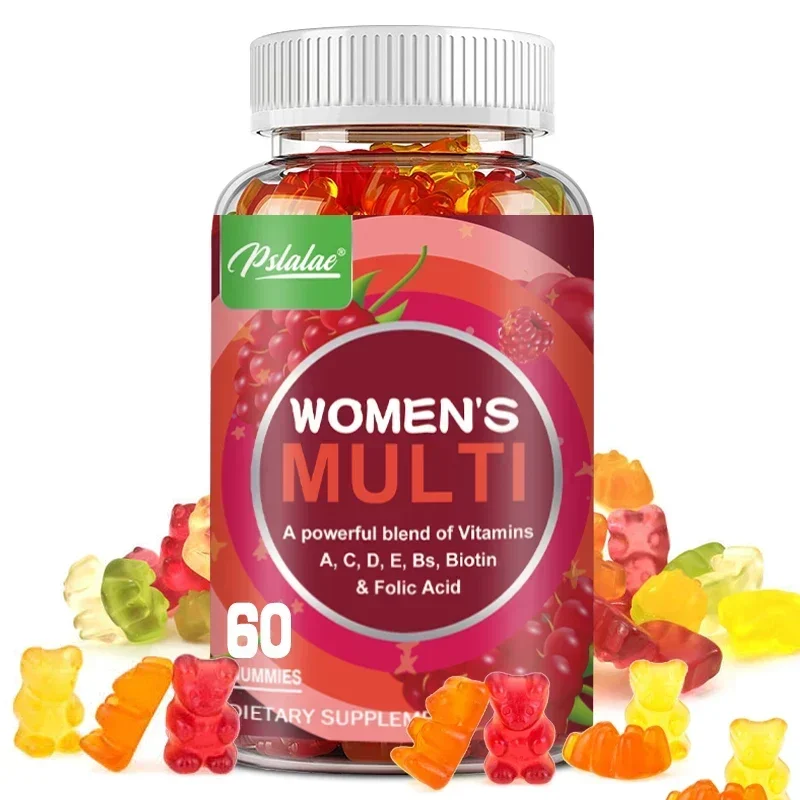 Women\'s Multivitamin Gummies - Contains Vitamins A, C, D, E, B, Biotin and Folic Acid