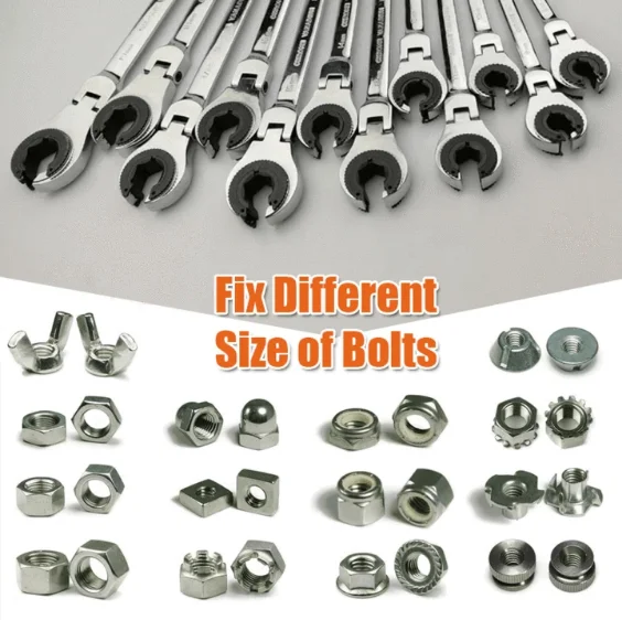 Imagem -05 - Tubing Ratchet Spanner Chave Combinada Flex-head Métrico Óleo Flexível Ferramentas de Chavetas Abertas Drop Shipping 819 mm 1pc