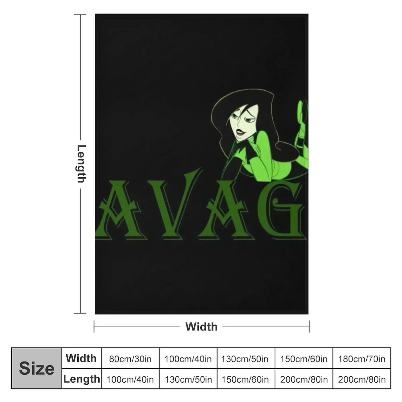 Savage Shego II Throw Blanket couch cozy soft plush fuzzy picnic outdoor blanket