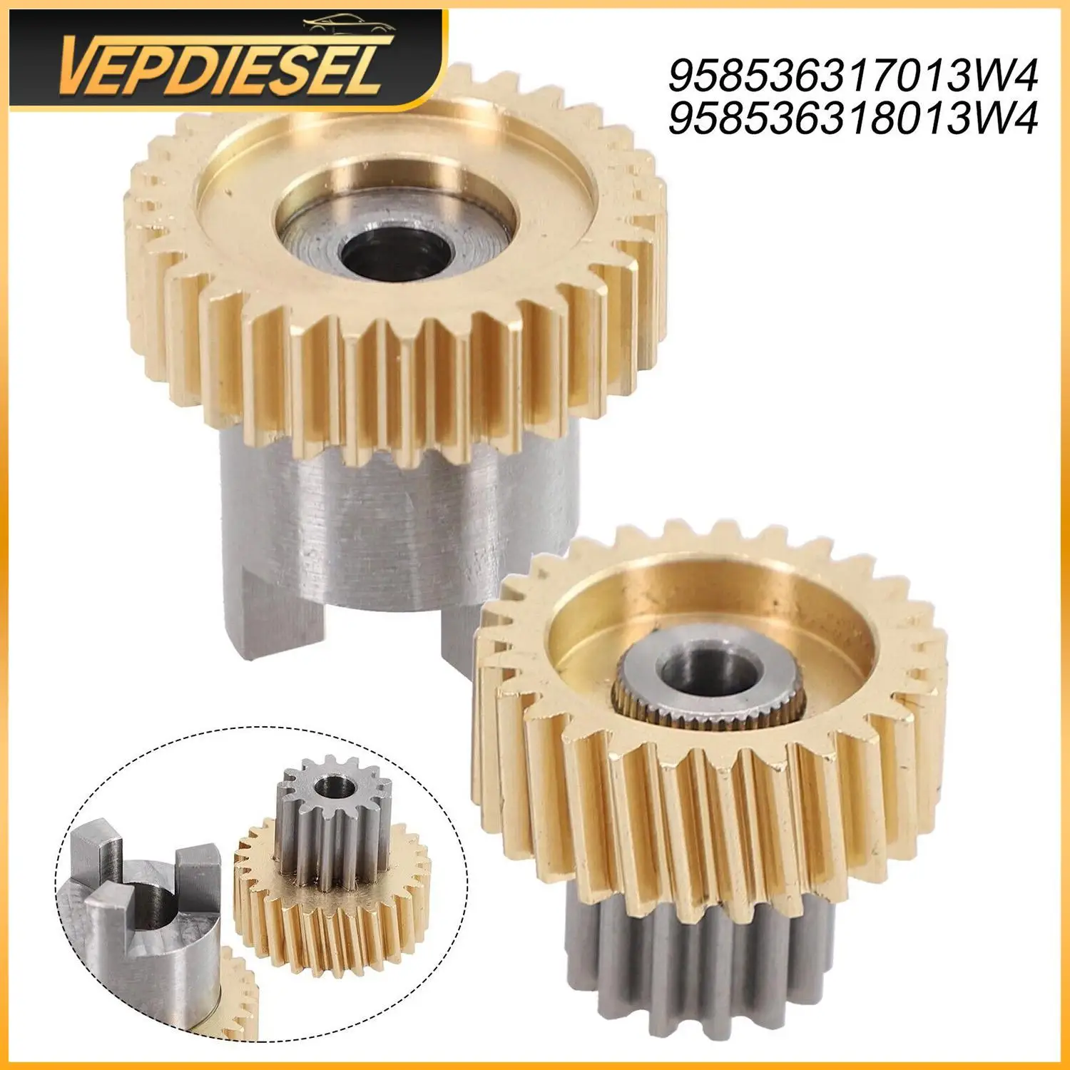 

2Pcs Window Sunshade Lift Curtain Motor Internal Gear 958536317013W4 958536318013W4 Auto Parts For Porsche Cayenne 2011-2017