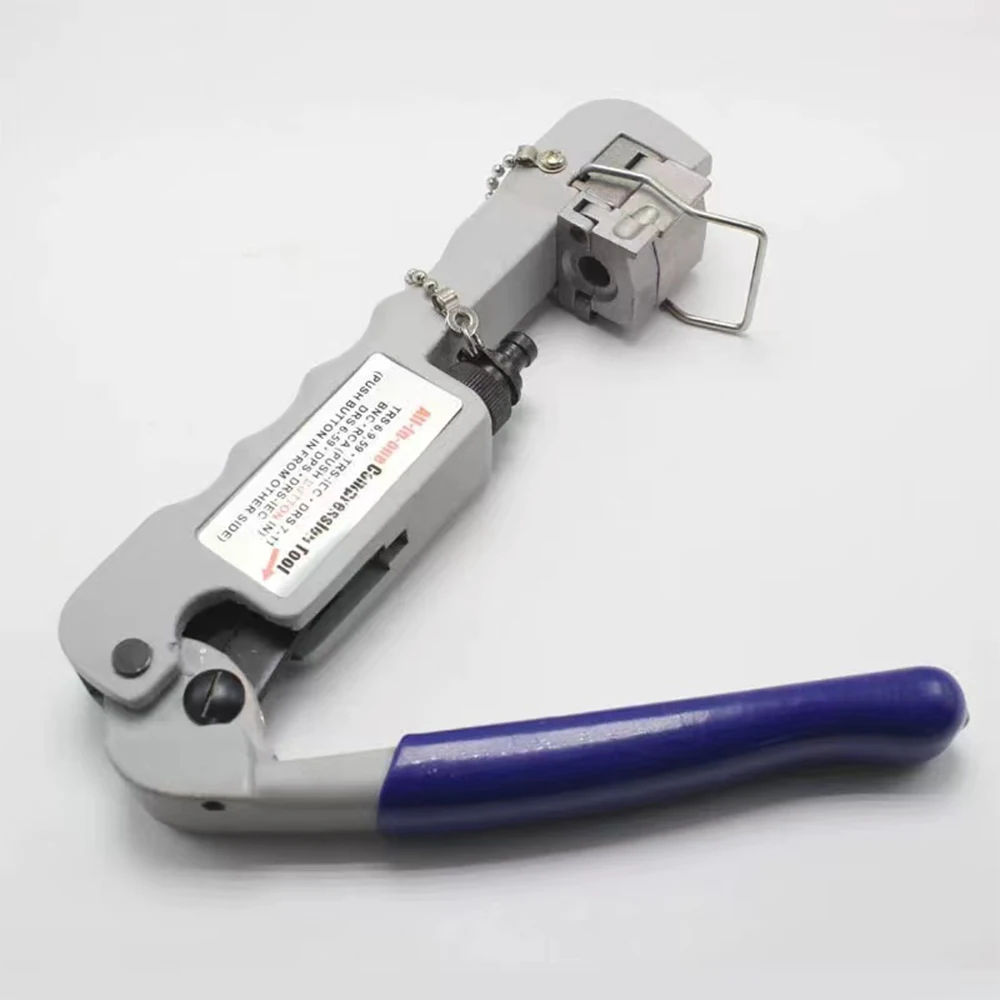 Pinza a crimpare manuale per utensili a crimpare per cavi coassiali multifunzione