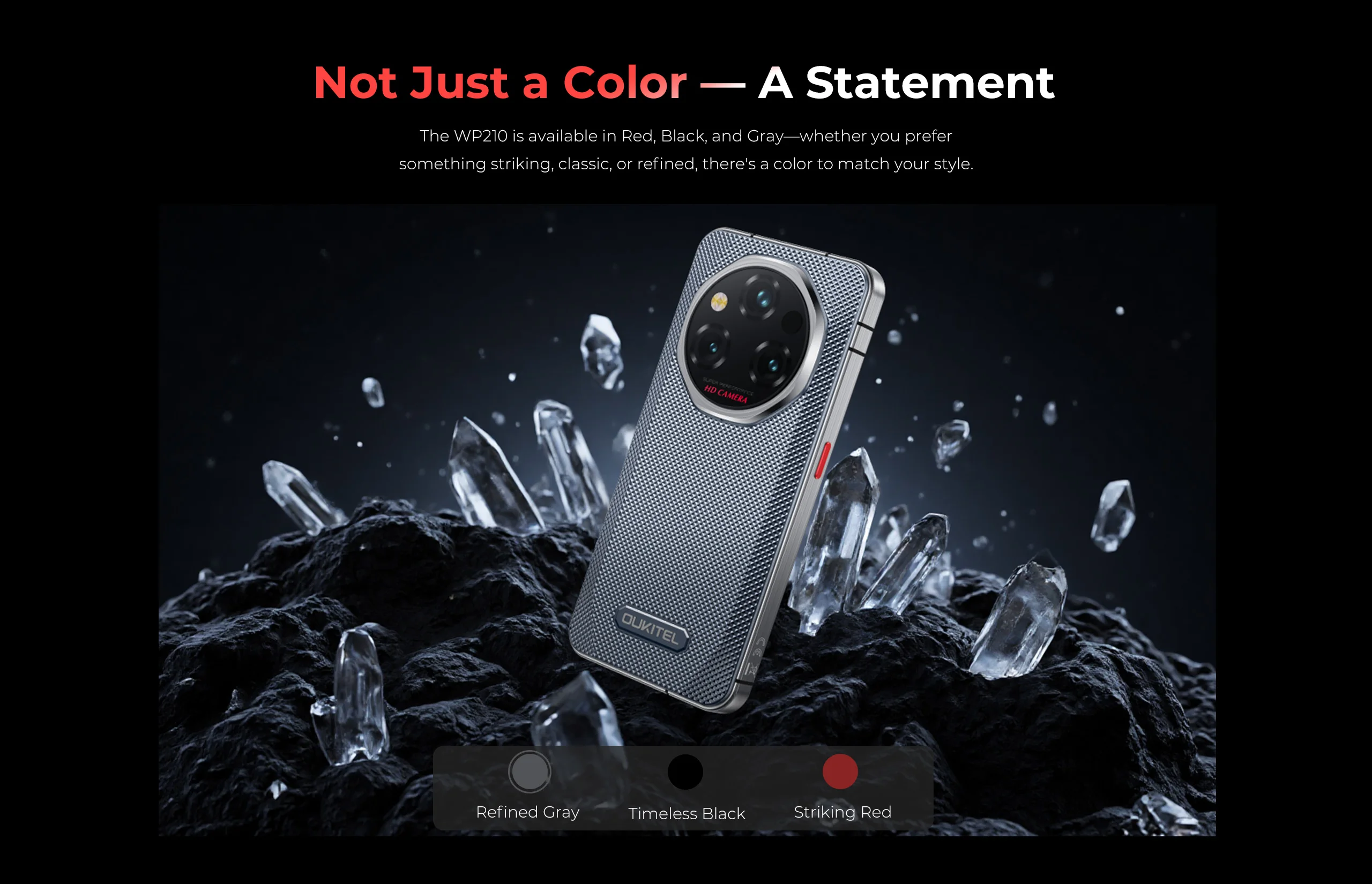 NEW OUKITEL WP210 Rugged Phone 6.7" MTK Dimensity 8200 NFC 36GB+512GB 8800mAh 45W 108MP Android15 5G WIFI6 120Hz IP68 Smartphone