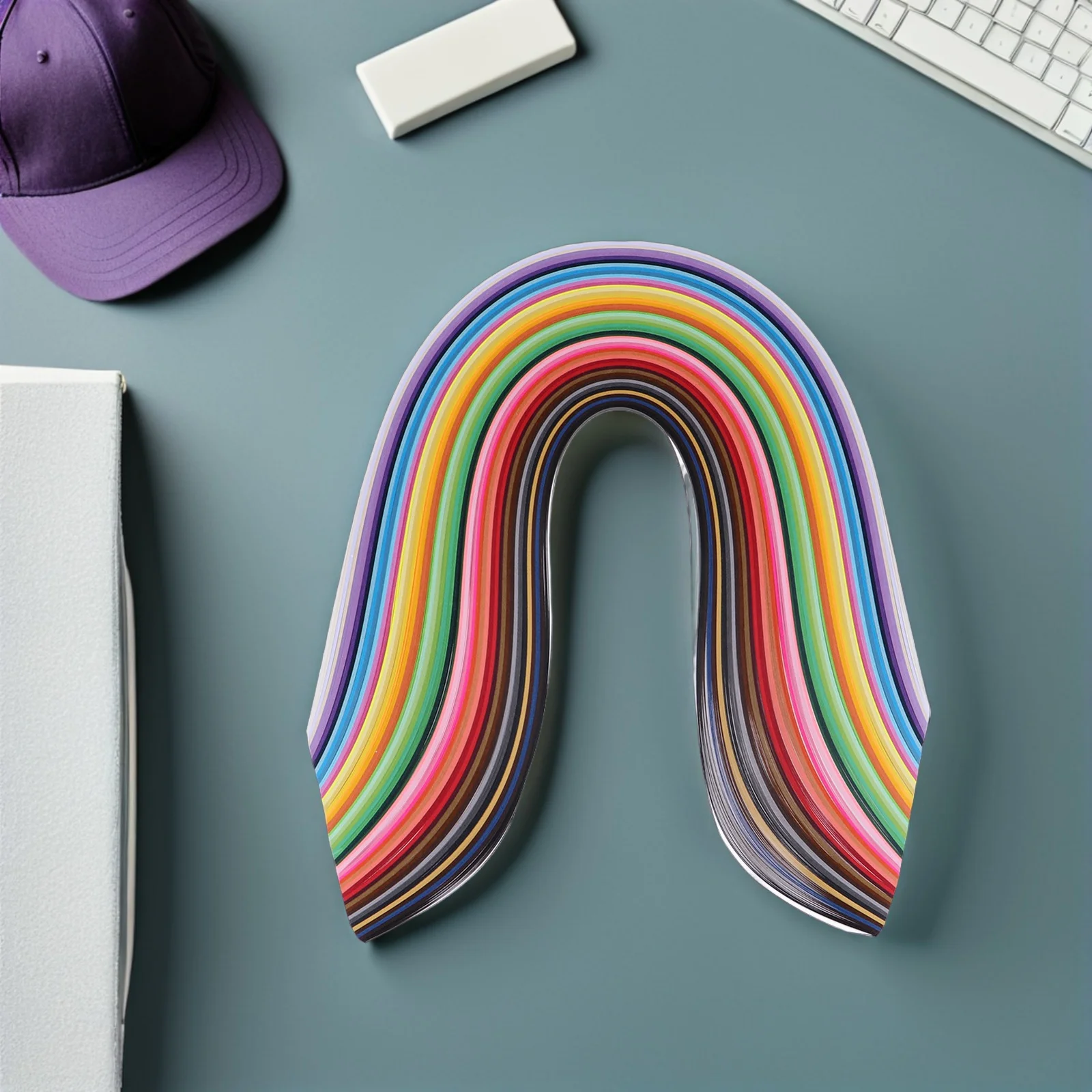 

1000Pcs Quilling Paper Strips 5Mm Colorful Paper Strips Set for DIY Scrapbooking Card Crafting Home Decor Handcraft Supplies